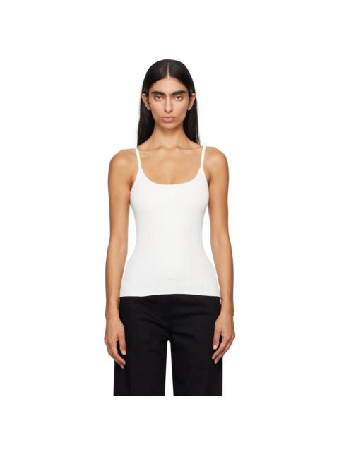 courrèges White Rib Knit Tank Top