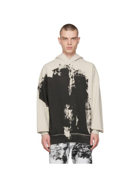 A-COLD-WALL* Off-White & Black Print Hoodie