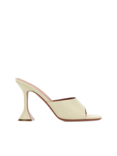 Amina Muaddi 95mm Lupita leather mules