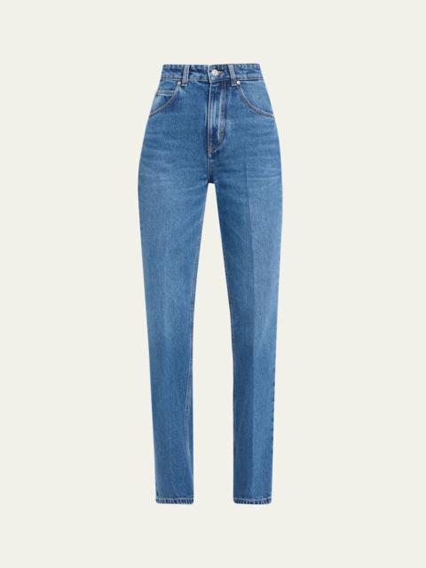 Victoria Beckham Julia High-Rise Straight-Leg Jeans