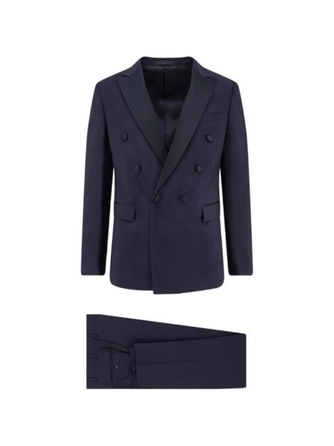 CORNELIANI double-breasted peak lapel blazer