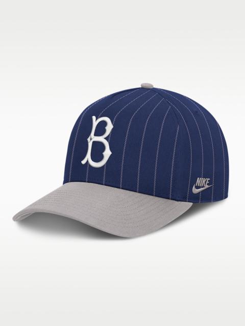 Nike Brooklyn Dodgers Cooperstown Rise Men's Nike MLB A-Frame Adjustable Hat