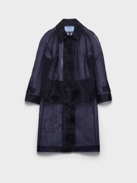 Prada Single-breasted crinoline coat