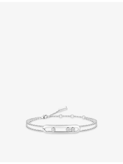 MESSIKA Move 18ct white-gold and diamond bracelet