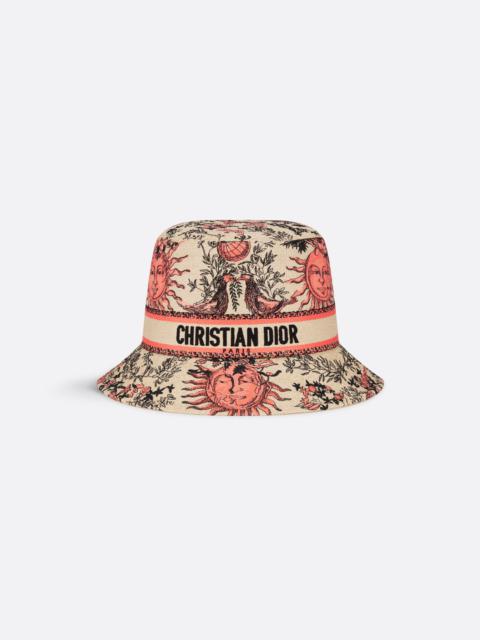 Dior Dioriviera D-Bobby Toile de Jouy Soleil Small Brim Bucket Hat