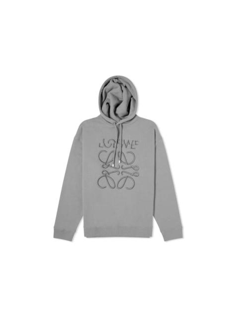 Loewe LOEWE Split Logo Relaxed Fit Hoodie Grey