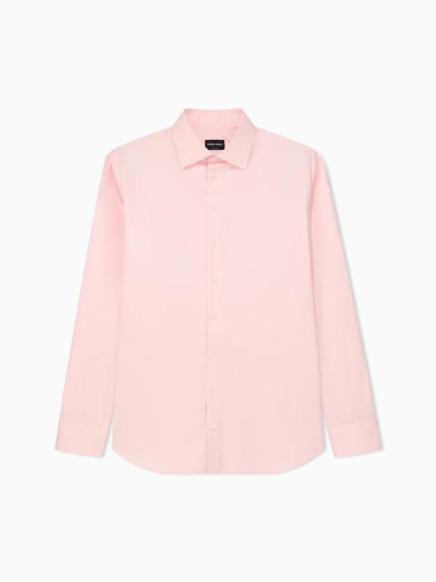 GIORGIO ARMANI Classic shirt in cotton twill