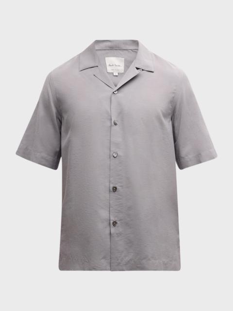 Paul Smith Men's Short-Sleeve Camp Shirt