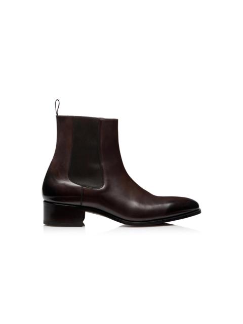 BURNISHED LEATHER ALEC CHELSEA BOOT