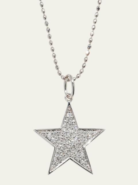 SYDNEY EVAN 14k White Gold Medium Diamond Star Necklace