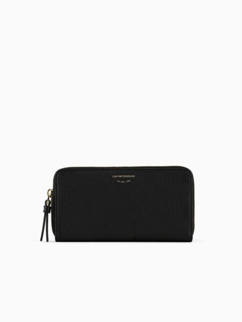 EMPORIO ARMANI Deer-print MyEA wallet with wraparound zip