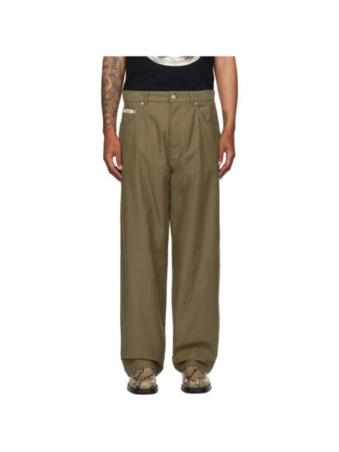 Moschino Khaki City Escape Cargo Pants