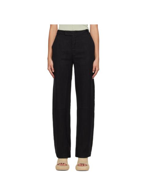 Black Relaxed-Fit Trousers