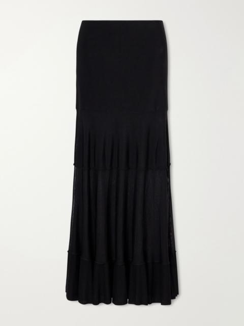 Altuzarra Gorrell stretch-knit maxi skirt Black