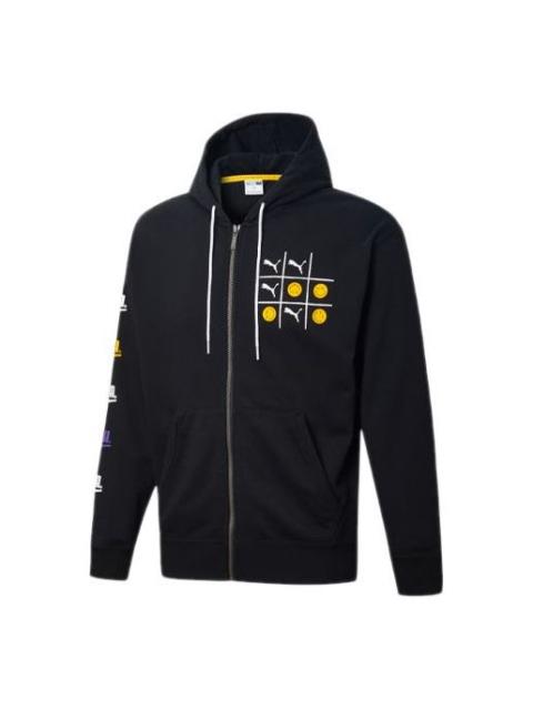 PUMA PUMA Casual Printing Casual Hooded Jacket Black 530160-01