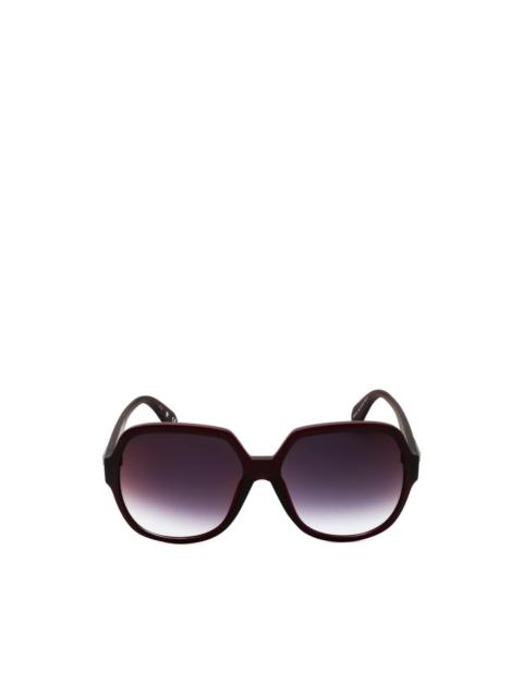 adidas oversized geometric-frame sunglasses