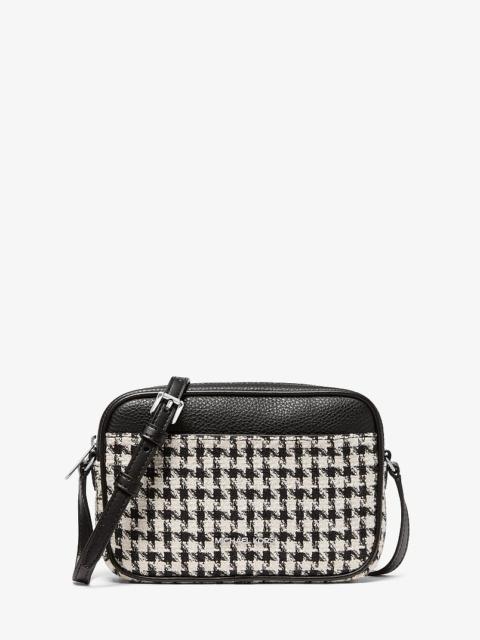 MICHAEL KORS Jet Set Travel Small Houndstooth Crossbody Bag