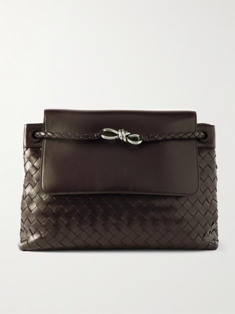 Bottega Veneta Andiamo Intrecciato Leather Messenger Bag