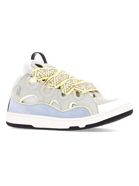 Lanvin Curb Chunky Leather Sneakers