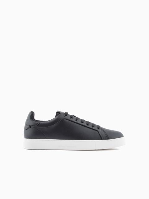 EMPORIO ARMANI Supple leather sneakers