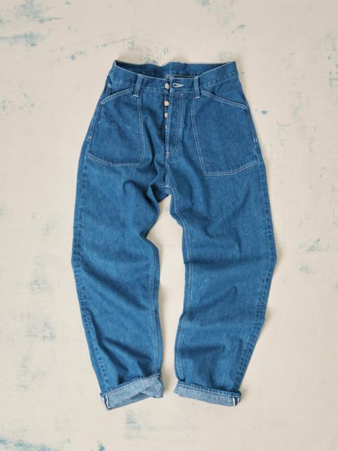 Drake's Stone Wash Selvedge Denim Naval Pant