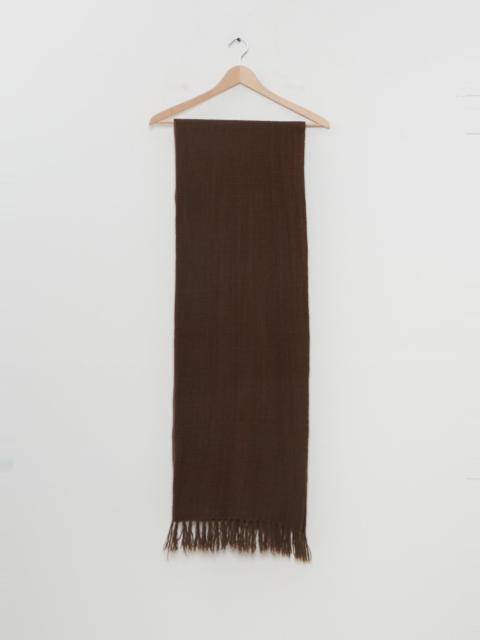 pas de calais Cashmere Yark Dyed Check Scarf — Brown