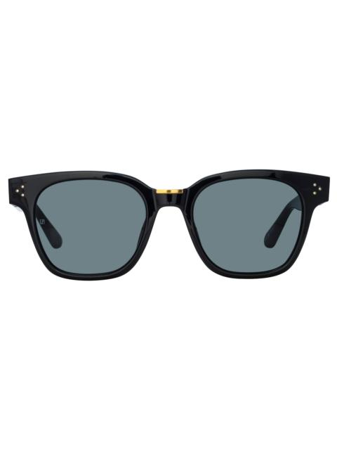 SANCHEZ D-FRAME SUNGLASSES IN BLACK