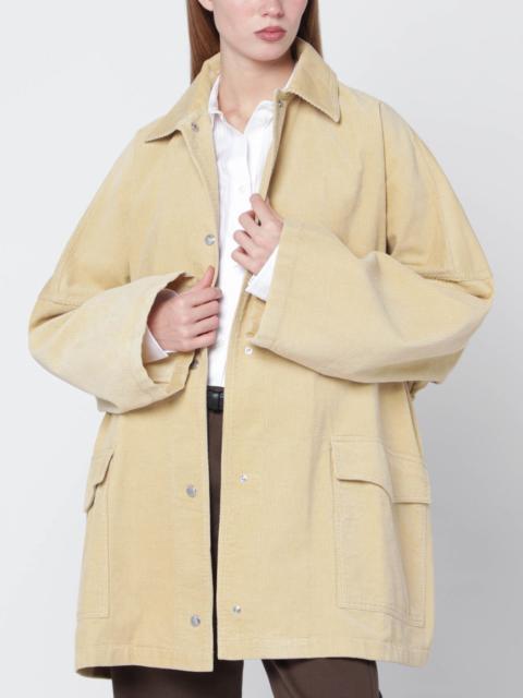 TOTEME Beige corduroy overshirt jacket