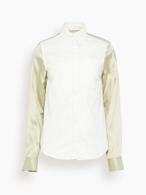 Dries Van Noten Chawy Denim Shirt in Off White