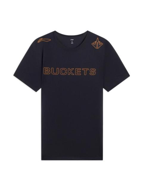Li-Ning Li-Ning Hoops Buckets Graphic T-shirt 'Black' ATSS585-1