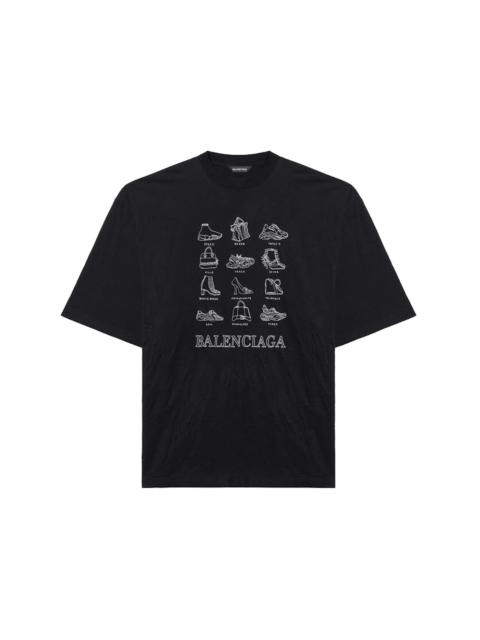 BALENCIAGA Balenciaga Icons XL T-shirt Black/White