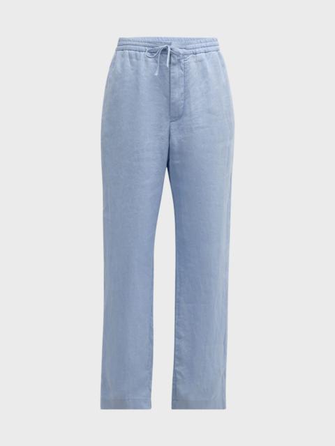 Canali Men's Linen-Blend Drawstring Pants