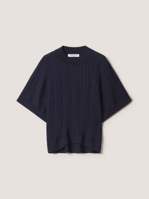 Maison Kitsuné BATWING SPARKLY WOOL TOP