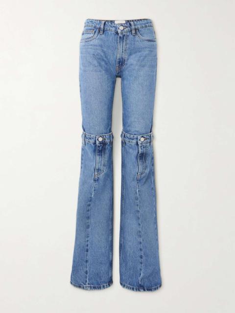COPERNI Paneled mid-rise straight-leg jeans
