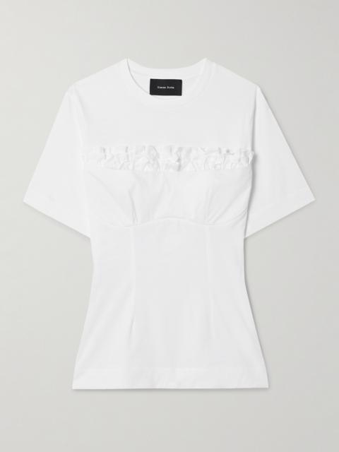 Simone Rocha Ruffled Cotton-jersey T-shirt