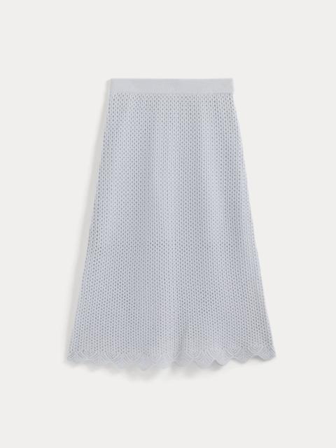EVERLANE LACE-KNIT MIDI SKIRT