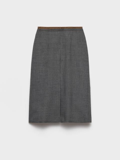 Prada Rush stitch midi-skirt