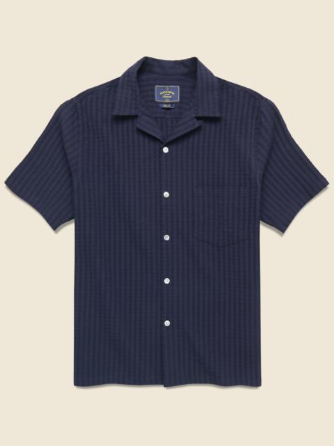 Portuguese Flannel Mondego Camp Shirt - Navy