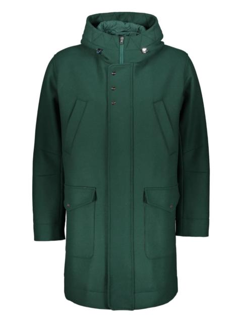 Herno zip hooded coat