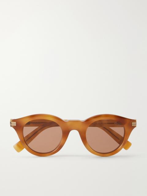 ZEGNA Round-Frame Acetate Sunglasses