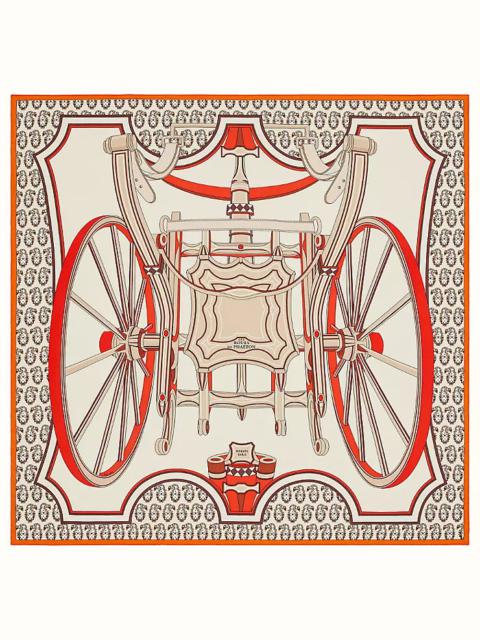 Hermès Les Roues de Phaeton shawl 140
