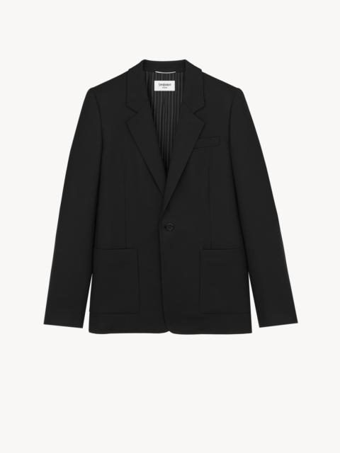 SAINT LAURENT JACKET IN WOOL GABARDINE