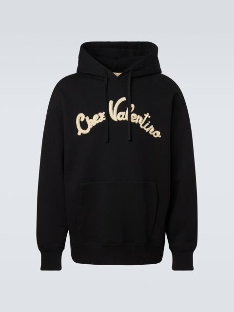 Valentino Chez Valentino cotton jersey hoodie