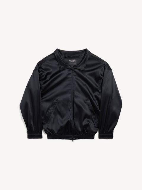BALENCIAGA Women's Off-shoulder Tracksuit Jacket in Black