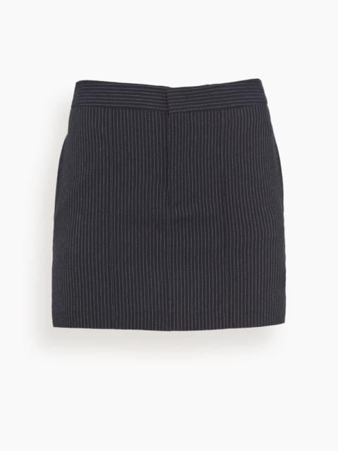 Isabel Marant Licoba Skirt in Midnight/Ecru