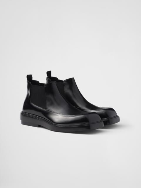 Prada Brushed leather Chelsea boots