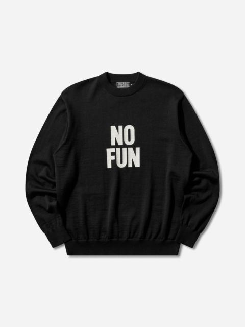Hysteric Glamour Men's No Fun Sweater Black