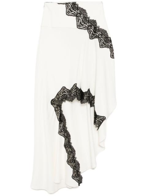 CHRISTOPHER ESBER Verner lace asymmetric skirt