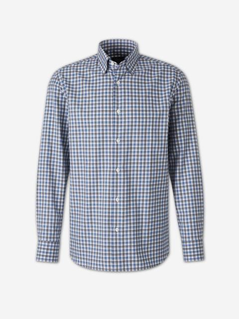 Brioni COTTON PLAID SHIRT