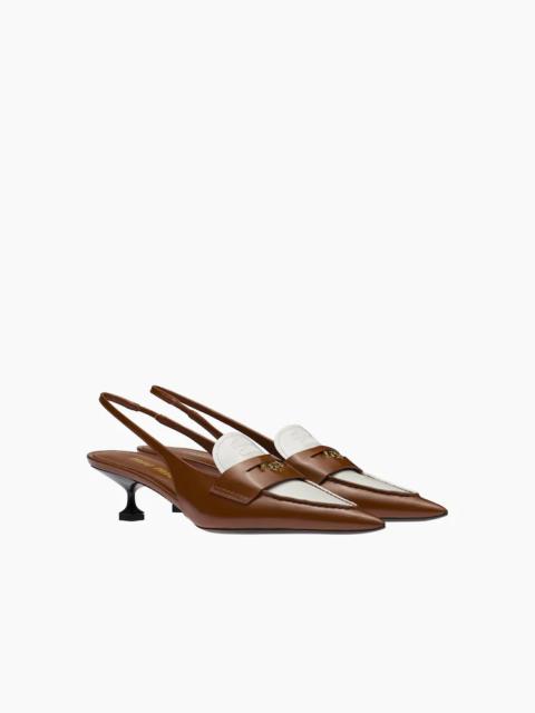 Miu Miu Leather loafers with heel